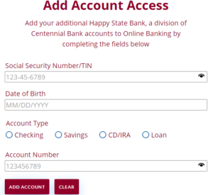 Add an Account Access Image